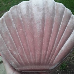 Shein Shell Shape bag Mauve Velour New